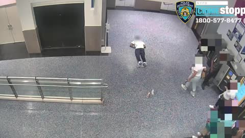 NYPD is looking for a suspect that punched a male causing a serious physical injury