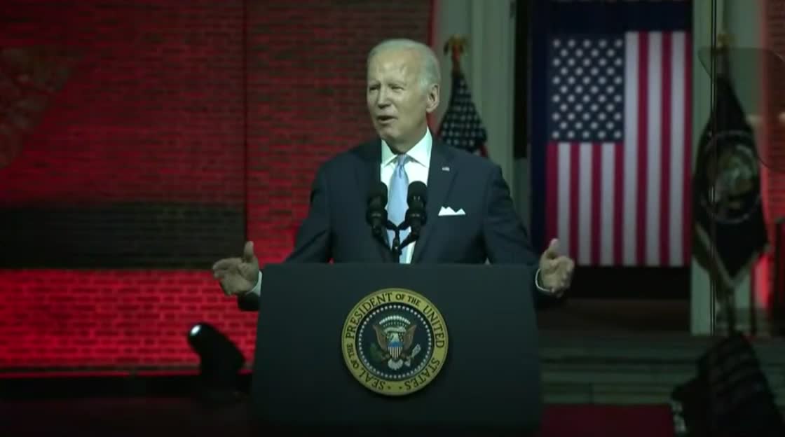 Joe Biden interrupted by hecklers chanting "Let's Go Brandon."