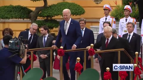 Bribery Biden Arrives in Vietnam for the 2nd Leg of His Trip, Immediately Gets Confused by the Stage