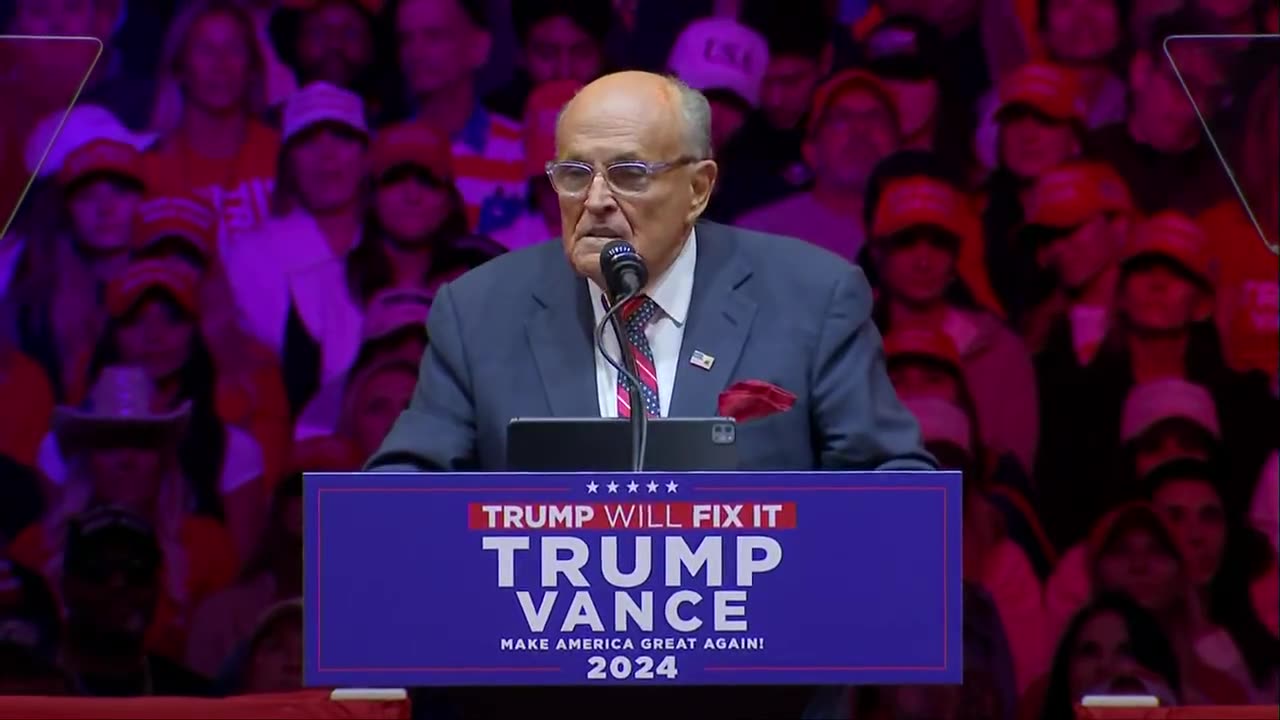 Rudy Giuliani at Trump Madison Square Garden Rally