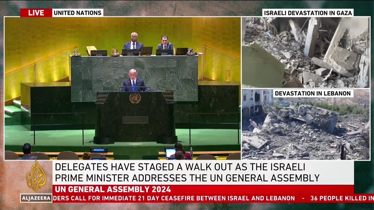 Netanyahu attacks UN as "anti-lsrael Flat Earth Society