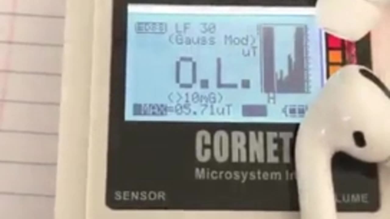 Airpods high EMF radiation measurement