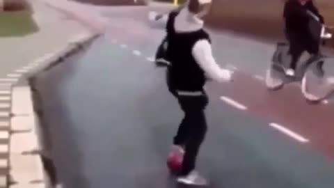 Viral video threat kicks the ball