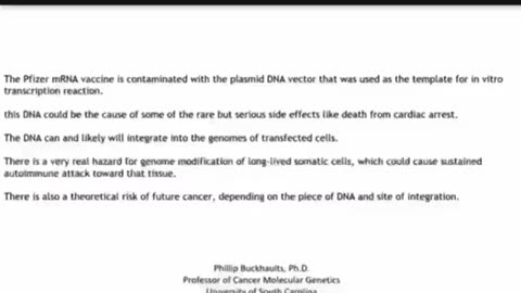 The Pfizer vaccine is contaminated with plasmid 5G DNA