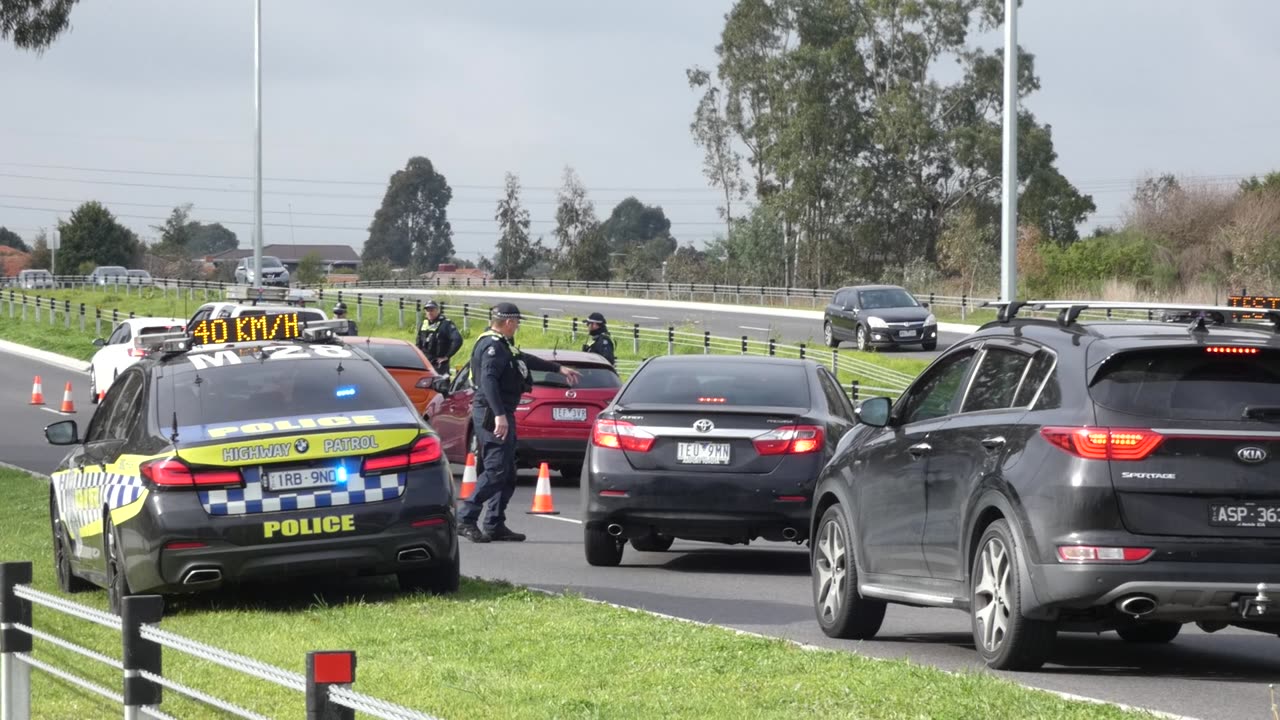 Police testing for alcohol Melbourne Australia