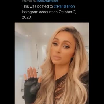 This was posted to Paris Hilton Instagram account on October 2, 2020 pt.2