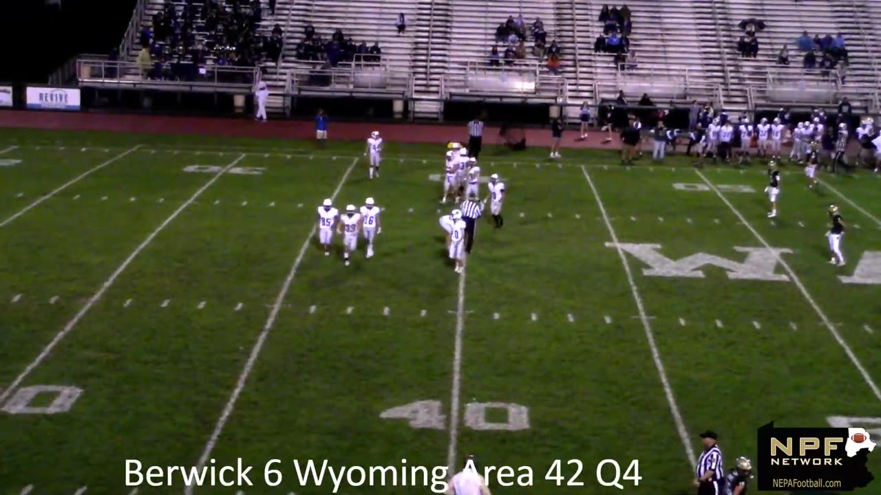 9-27-2024 - Berwick Bulldogs At Wyoming Area Warriors