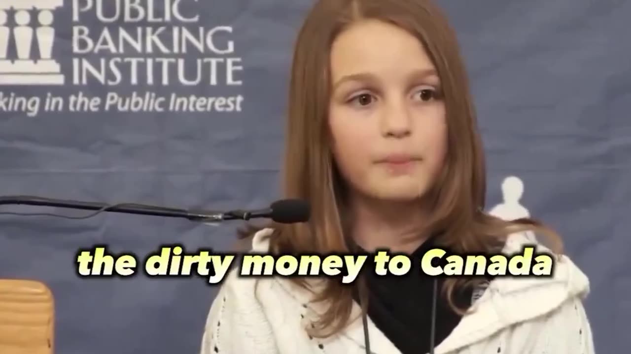 12 year old Canadian girl exposes the banks