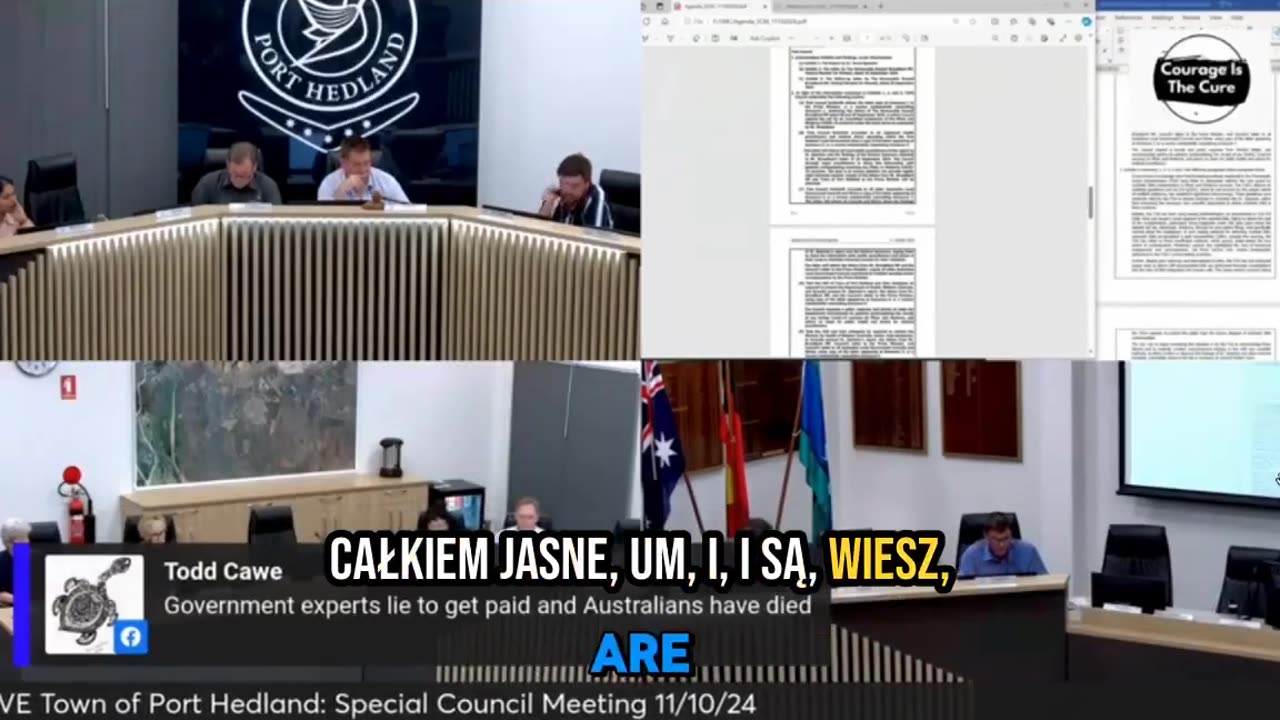 NA ŻYWO Miasto Port Headland: Specjalne posiedzenie Rady 11.10.2024 Napisy PL