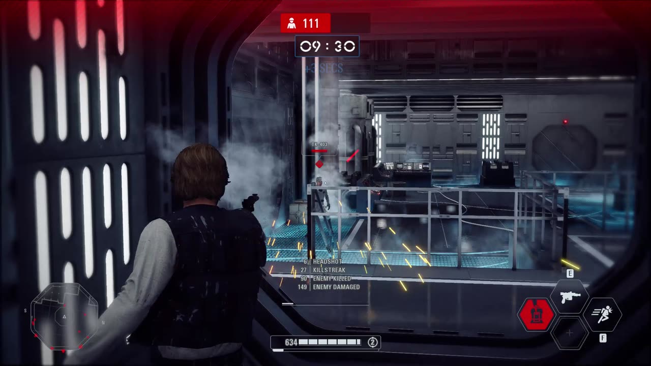 SWBF2 2017: Arcade Onslaught Han Solo Death Star II Gameplay