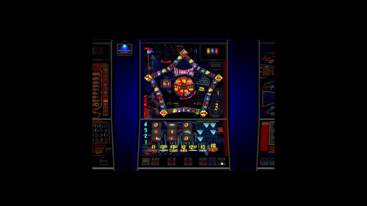 Gladiators Maygay £6 Jackpot Fruit Machine Emulation