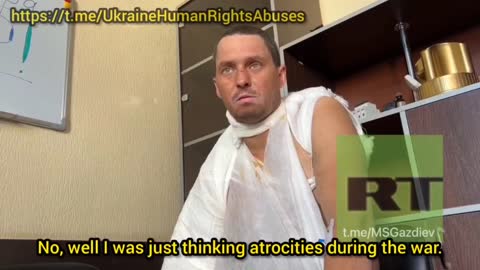 captured terrorist of a "Kraken" unit spoke about the killing of civilians