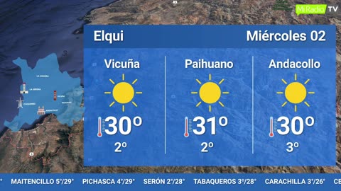 EL TIEMPO EN LA REGIÓN - MARTES 01 DE AGOSTO