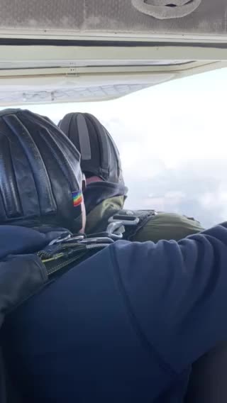 What skydiving looks like from above.
