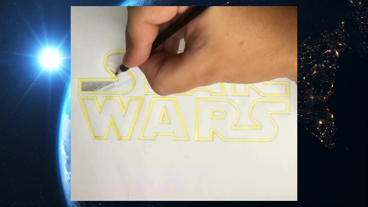 Star Wars timelapse drawing