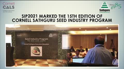 Cornell University Sathguru Seed Industry Program