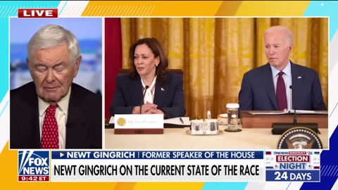 Former House Speaker Newt Gingrich Reveals Biden Undermining Harris Campaign