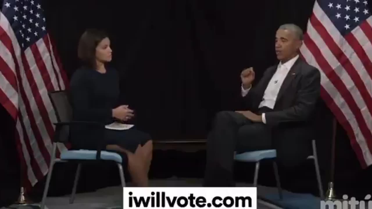 Obama saying everyone on the PLANET should vote