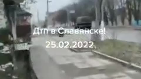 A truck of the Armed Forces of Ukraine drove into a civilian car