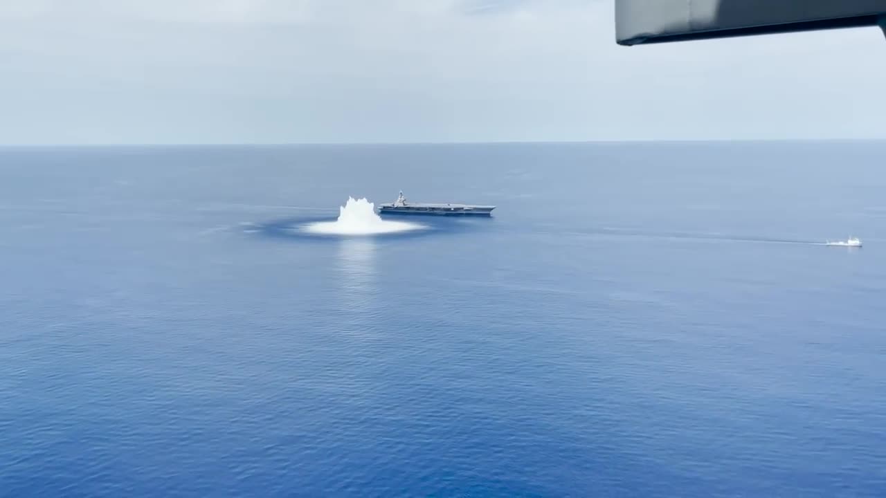 USS Gerald Shock test