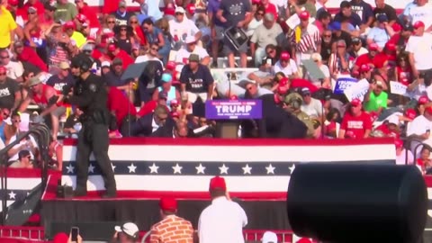 President Donald J Trump Shot in His Ear at Butler PA Rally