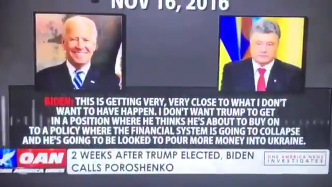 Joe Biden's Secret Phone Call with Ukranian President Poroshenko