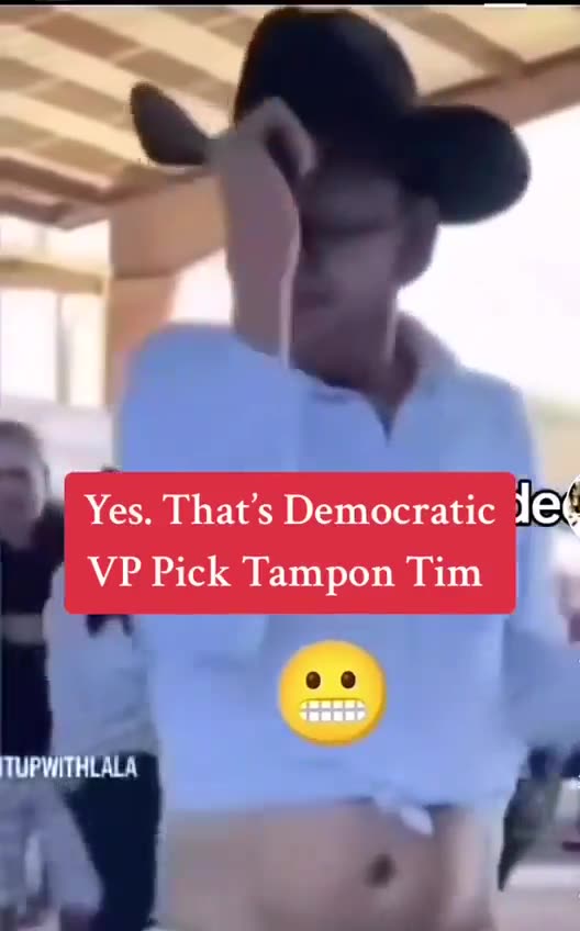 Tampon Tim thinks he is a dancing cowboy