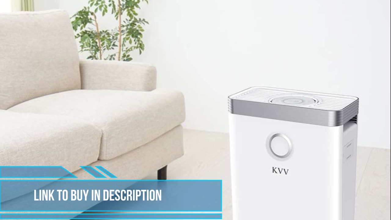 KVV Air Purifier with True HEPA Air Filter, Air Purifier for Bedroom, for Spaces Up to 800 Sq Ft