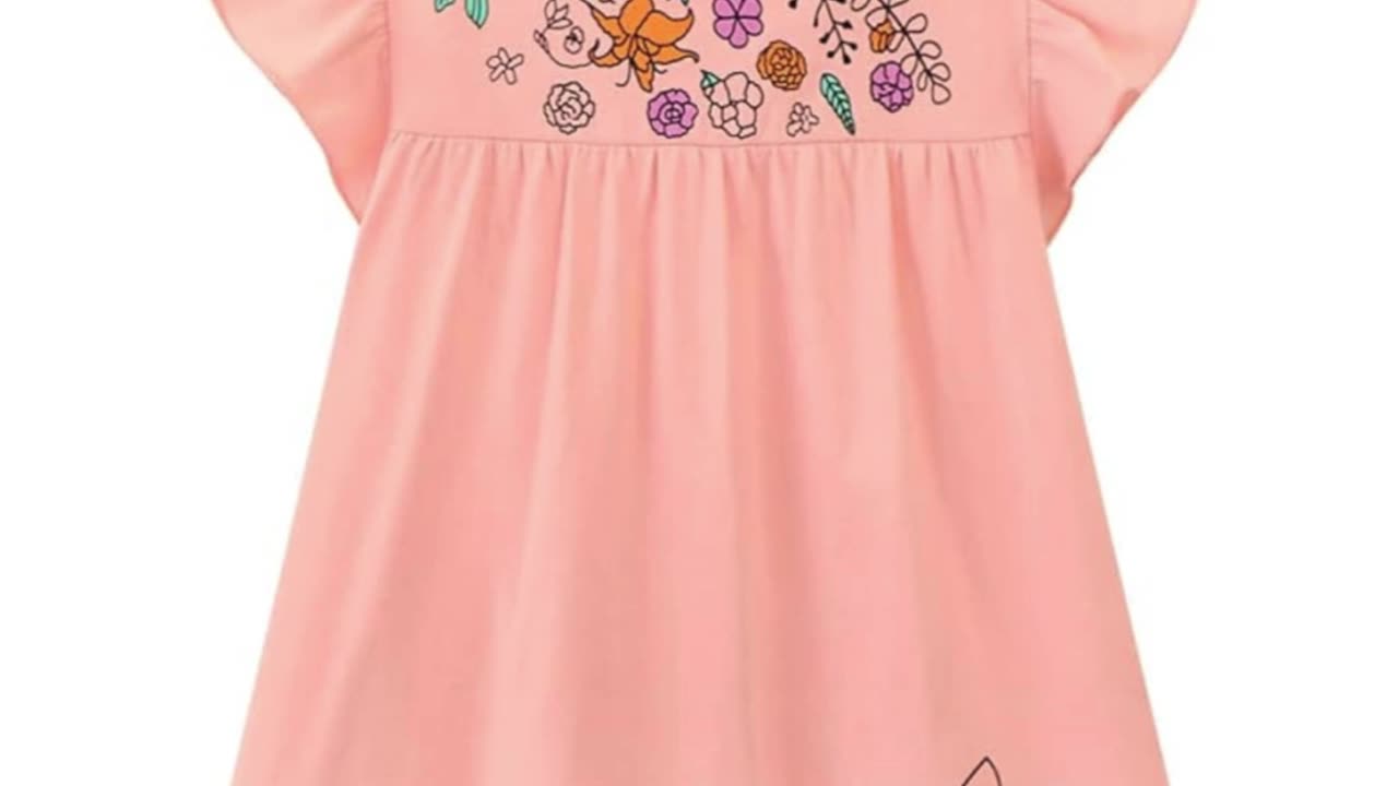 "Trendy Little Girls’ Short Sleeve Dresses | Ideal for Easter & Summer Fun!"