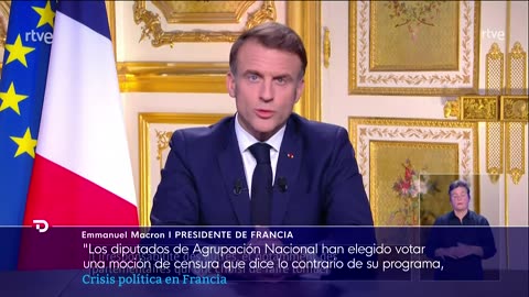 FRANCIA: MACRON dice que agotará su MANDATO y designará otro PRIMER MINISTRO en los "PRÓXIMOS DÍAS"