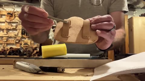 Making a wet formed pouch for paper cartridge boxes