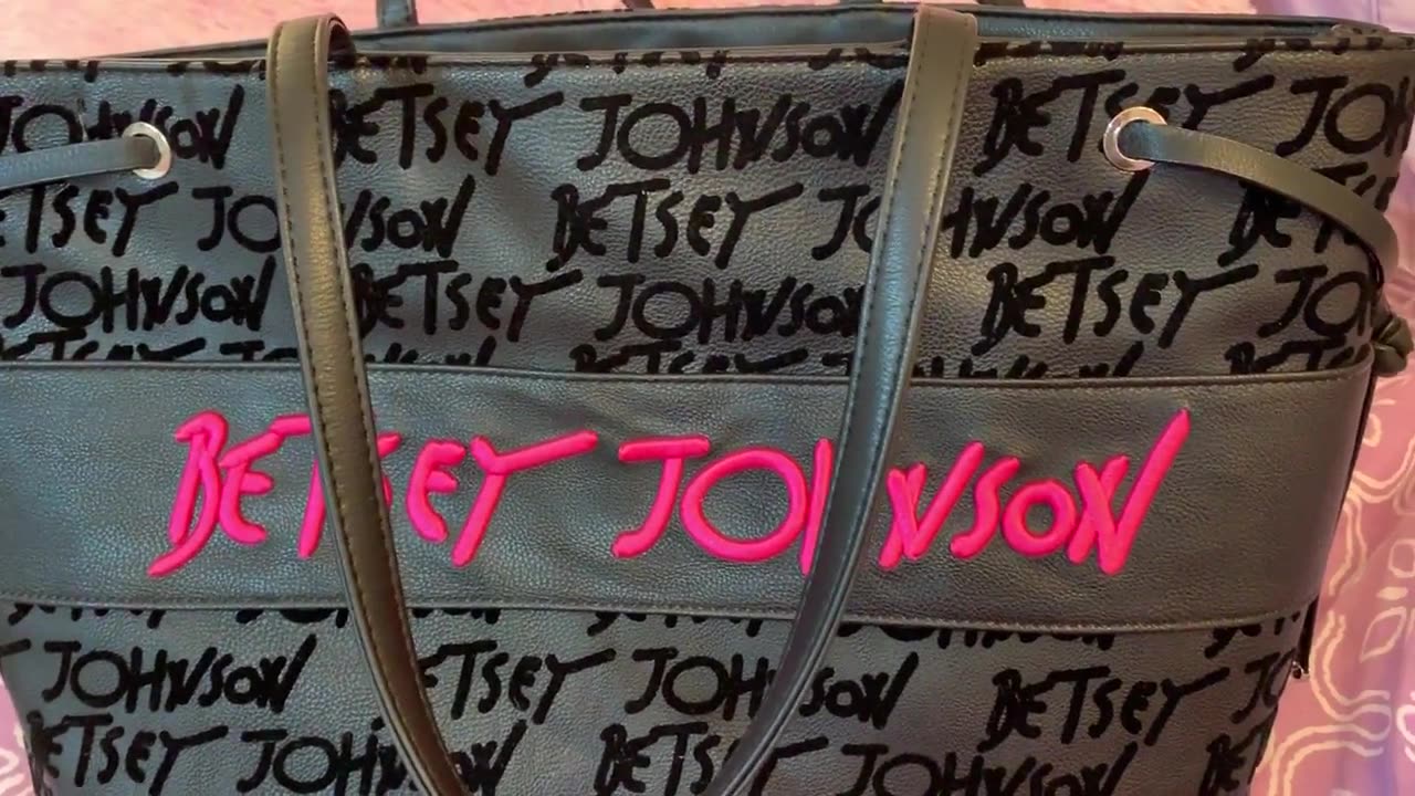 What's in my Betsey Johnson Logo Tote Bag