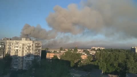 Gracious cotton descended on occupied Shakhtarsk: the ammunition depot of the Russian army detonate