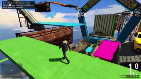 1000% IMPOSIBLE- RETO de HIELO Y FUEGO!! 🔥❄ MIKECRACK CARRERA GTA 5 ONLINE #8