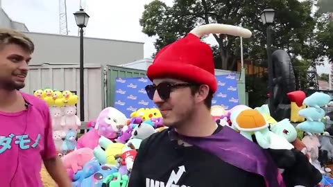 I won Every prize with them in park . 🎁Mrbeast🎁