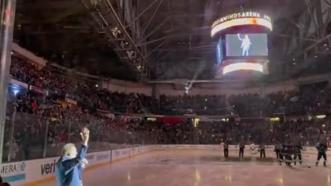 Touching Moment Shows Patriots Sing National Anthem After Mic Cuts Off