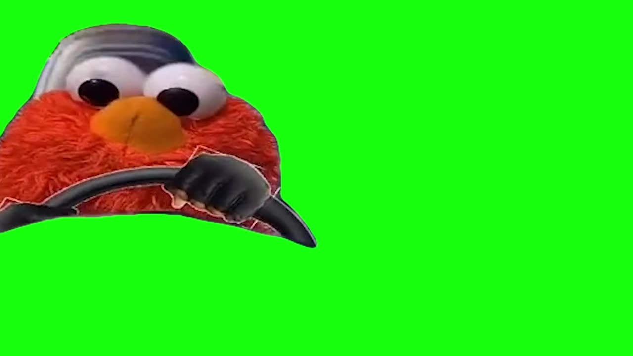 Elmo Driving Meme | Green Screen