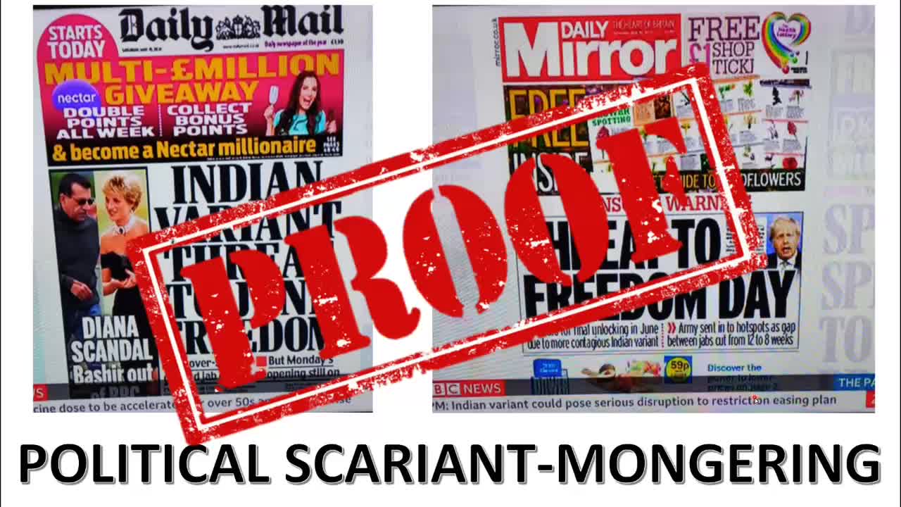 Delta or Indian Variant Scariant Nonsense Real-World-Proof