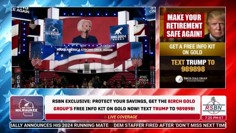 WATCH: Former Amb. Callista Gingrich Speaks at 2024 RNC in Milwaukee, WI - 7/17/2024