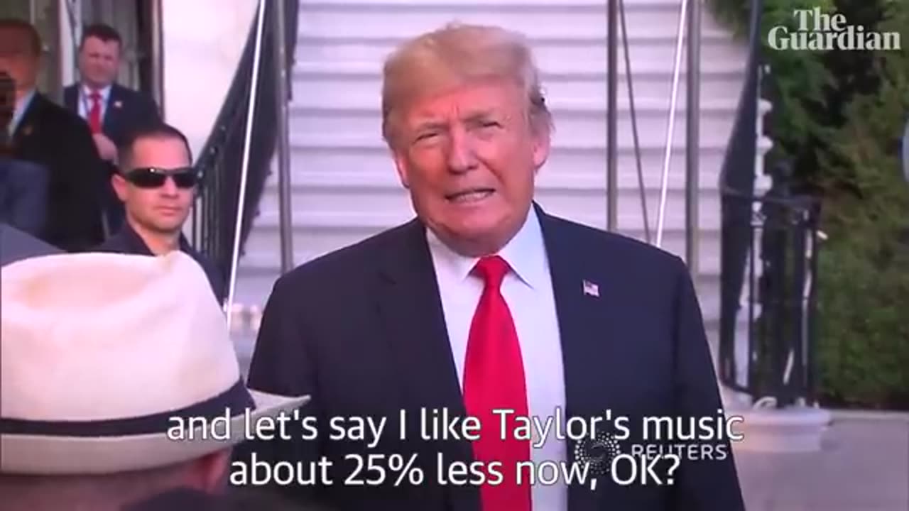 Donald Trump on Taylor Swift: 'I like her music about 25% less now'