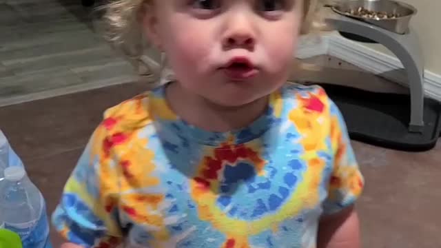 Cute naughty baby