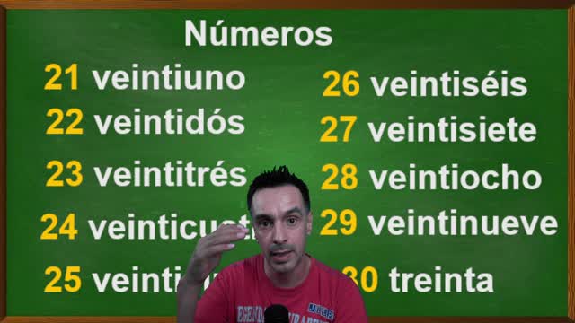 Spanish Numbers 1-30