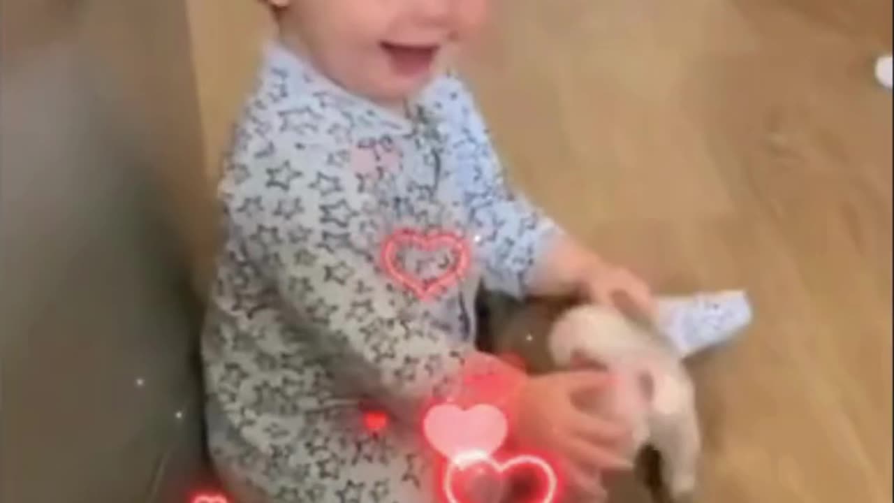 Adorable Baby and Puppy Duo Steal Hearts