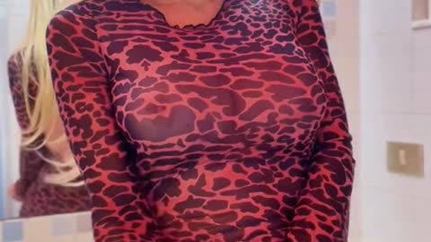 Blonde tgirl in this position