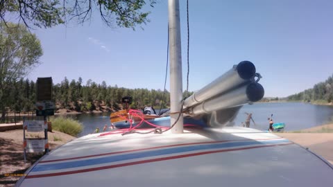 Sunfish sailing 3 Lynx Lake 7/29/2024