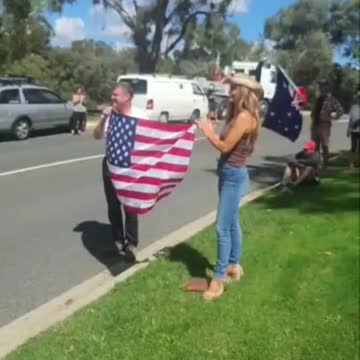 Melissa Gelonese at the USA embassy