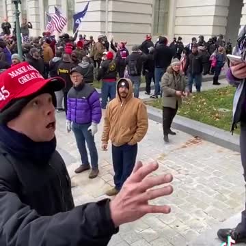 Trump Supporter Urges Police to Do Something About Capitol Riot