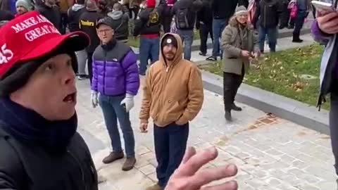 Trump Supporter Urges Police to Do Something About Capitol Riot