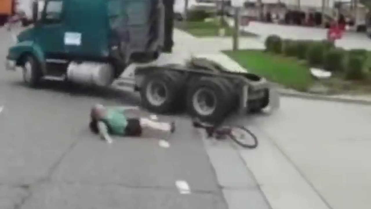 Truck Hits Biker car crash compilation,car crashes
