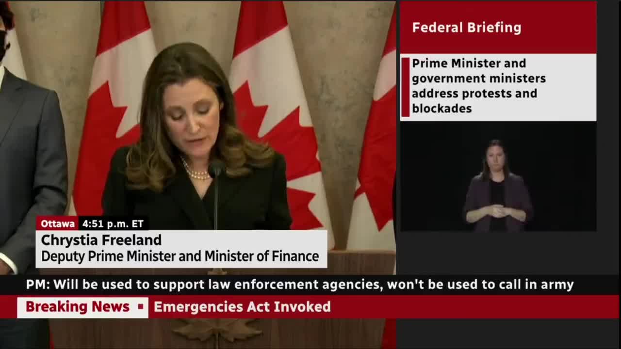 Justin Trudeau invokes tyrannical emergency powers targetting anti-vaccine-mandate protesters